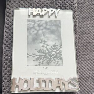 Silver Holiday Picture Frame 5X7